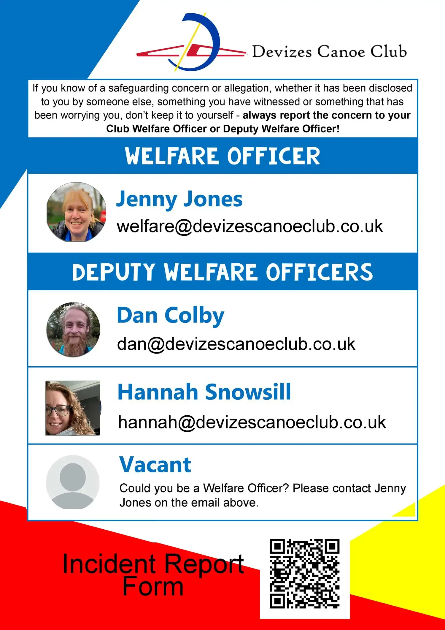 DCC Welfare Officers June 2025