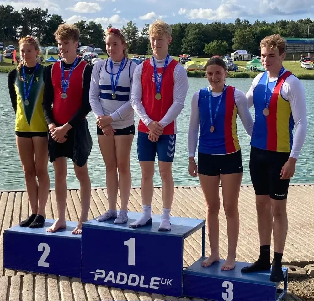 Mollie & Philippe bronze Mixed U18 K2 500m